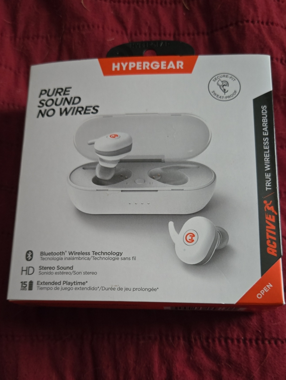 Active True Wireless Earbuds in White